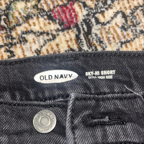 Black High Rise Jorts - Picture 3 of 3